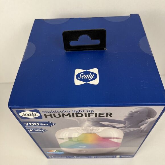 Sealy Humidifier Multicolor Light Up Low Noise Aroma Diffuser Rechargeable - Picture 5 of 6